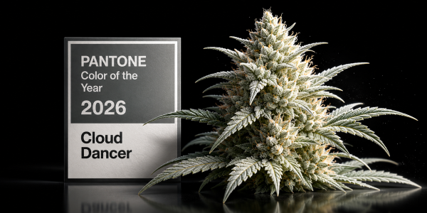 PANTONE 2026: Cloud Dancer y la genética de cannabis “White”. Por qué el blanco será el color principal del próximo año